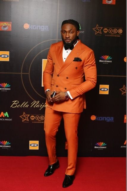 Orange Groom Tuxedos,Handsome Slim Fit 