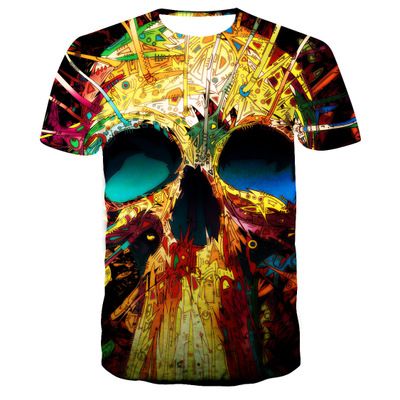 Acquistare Maglietta 3D Maglietta Da Uomo Cranio Abbigliamento Graffiti  Magliette Scheletro Magliette Colorate 3d Maglietta Stampata Psichedelica  Casual Ypf307 Economico | Consegna Veloce E Qualità | It.Dhgate