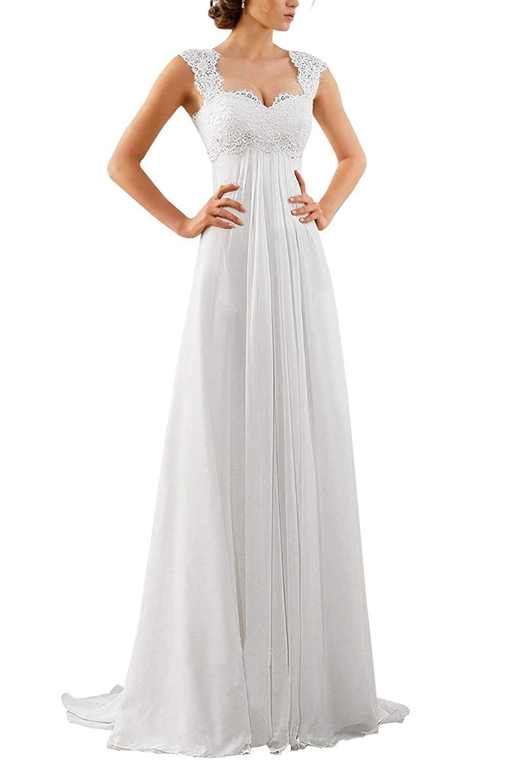 womens beach wedding dresses