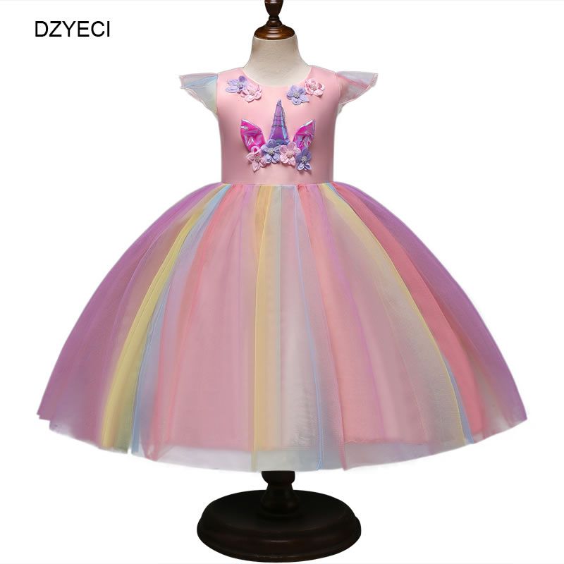 Acquistare Costume Da Unicorno La Neonata Vestito Festivo Bambino Damigella  Donore Fiocco Di Pizzo Festa Di Carnevale Bambini Cartone Animato  Matrimonio Travestimento Fantasia Elegante Economico | Consegna Veloce E  Qualità | It.Dhgate