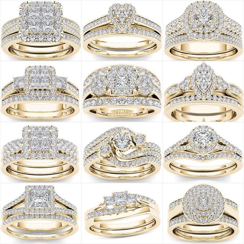 gold silver engagement rings