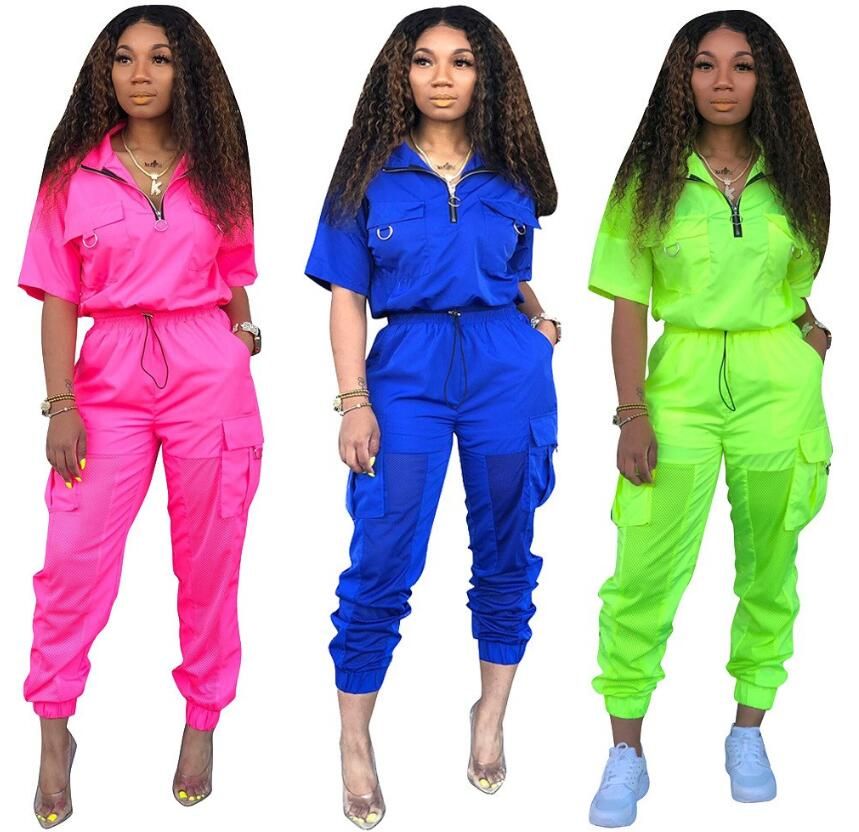 neon green tracksuit womens