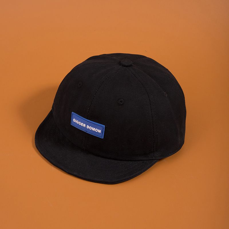 short brim baseball hat