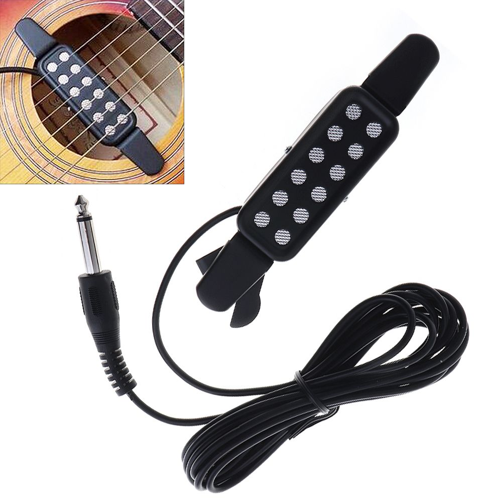 Compra Guitarra Acústica De 12 Hoyos Captura De Sonido Micrófono  Amplificador De Altavoz De Apertura Libre Portátil Con Clip Para Guitarra  Acústica Barato | Entrega Rápida Y Calidad | Es.Dhgate