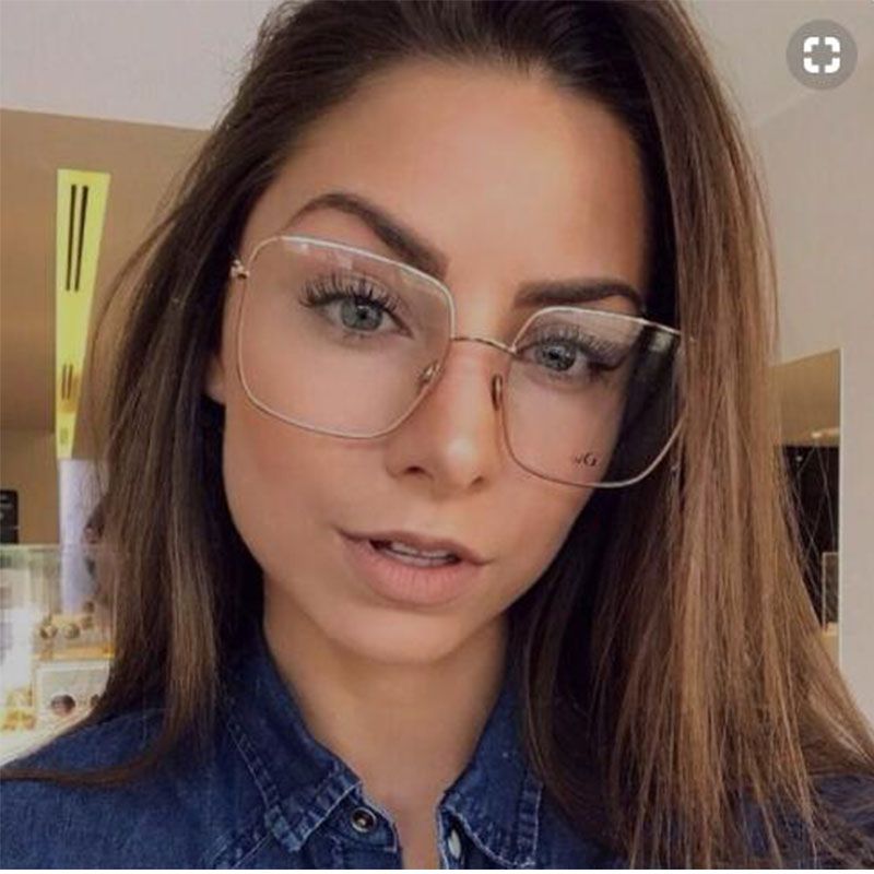 Opere Quadrato Oversize Occhiali Da Computer Telaio Cancella Lente Donne  Moda Glod Glade Occhiali Anti Blue Light Nerd Studente Occhiali Da Vista  Occhiali In Metallo Da 15,39 € | DHgate Italy
