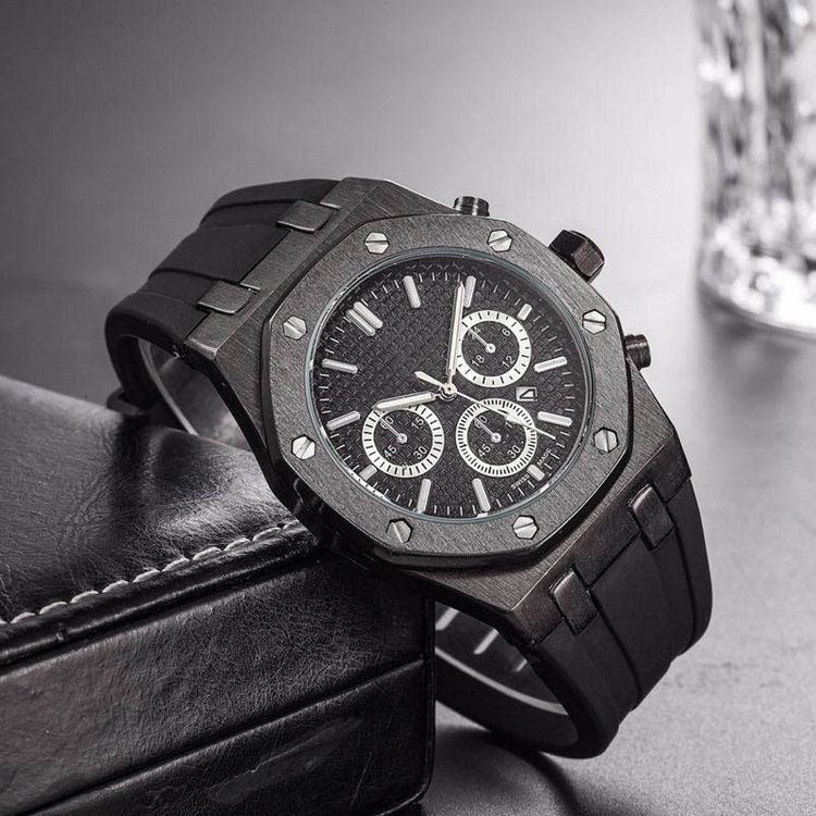 2020 arrival fashion mens watches classic royal oak men watch black rubber business person wristwatch low price erkek kol saati buy a watch online