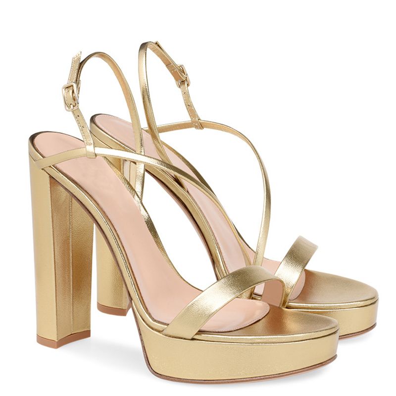 ladies gold sandals