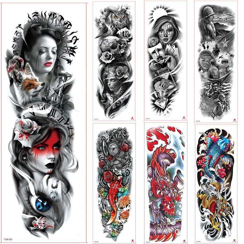 Large Arm Sleeve Tattoo Rose Sternum Clock Waterproof Temporary Tattoo Sticker Red Beauty Girl Full Fox Flower Tatoo Women From Kareem123 1 86 Dhgate Com Large Arm Sleeve Tattoo Rose Sternum Clock Waterproof Temporary Tattoo Sticker Red Beauty Girl Full Fox Flower Tatoo Women From Kareem123 1 86 Dhgate Com