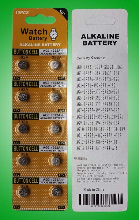 Ag3 Lr41 Alkaline Button Cell 1 5v Watch Batteries Blister Card 10packsbest Variable Voltage Ecig Bt50 Battery From Eastred 291 46 Dhgate Com