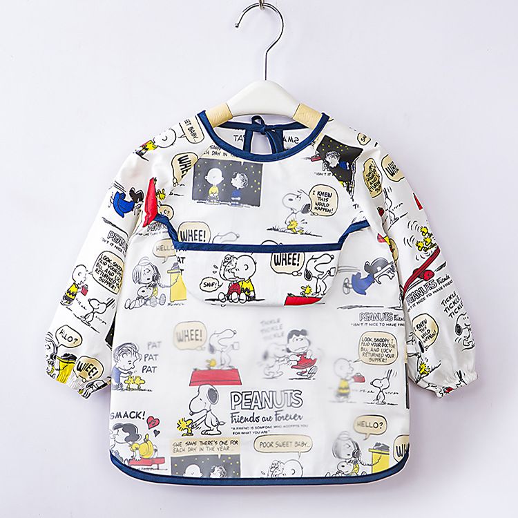Acheter Printemps Ete Explosion Des Modeles En Coton Robes Enfants Impermeable Anti Habiller Bebe Manches Longues Tablier Bebe Bib De 22 32 Du Jy Fr Dhgate Com