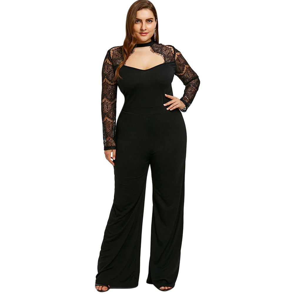 plus size cut out jumpsuit