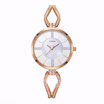 SINOBI marca de lujo reloj de las mujeres de las mujeres Relojes Pulsera elegante del diamante del cuarzo del reloj de señoras de las muchachas, regalo, hembra relojes de vestir