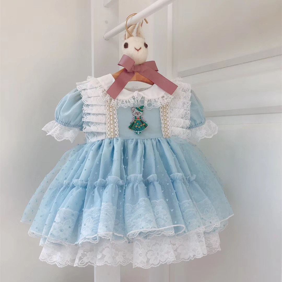 light blue baby dress