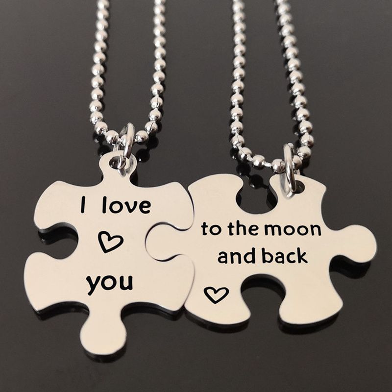 Personalized Necklace Customize Photo Necklace The Love of Moon Pendant For Lover Personalized Necklace Customize Photo Necklace The Love of Moon Pendant For Lover