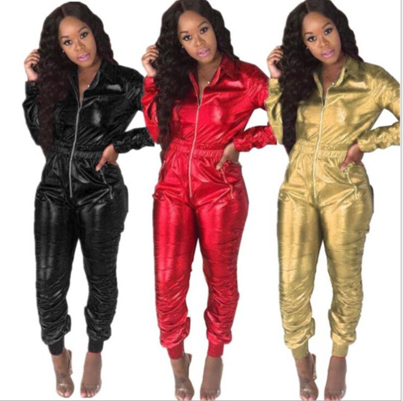 red winter jumpsuit