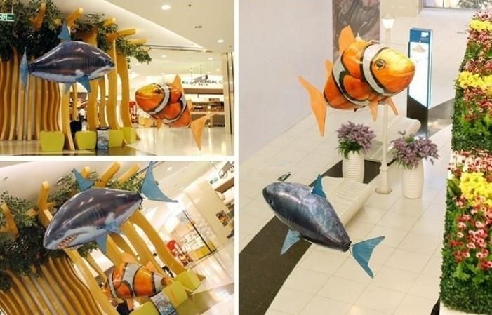 aerial remote control flying shark