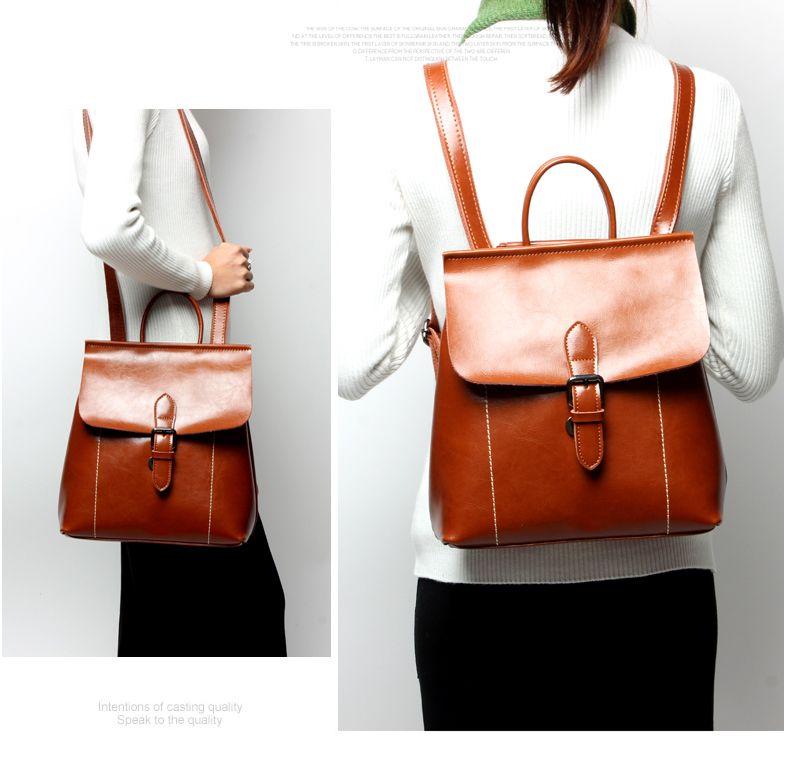 Compra ¡El Mejor Precio De Calidad Superior! Diseño Original Bolso De Mujer  De Cuero Genuino Dama Mochila De Lujo Moda Famosa Springs Palm School Bags  Bolsas De Viaje Barato | Entrega Rápida