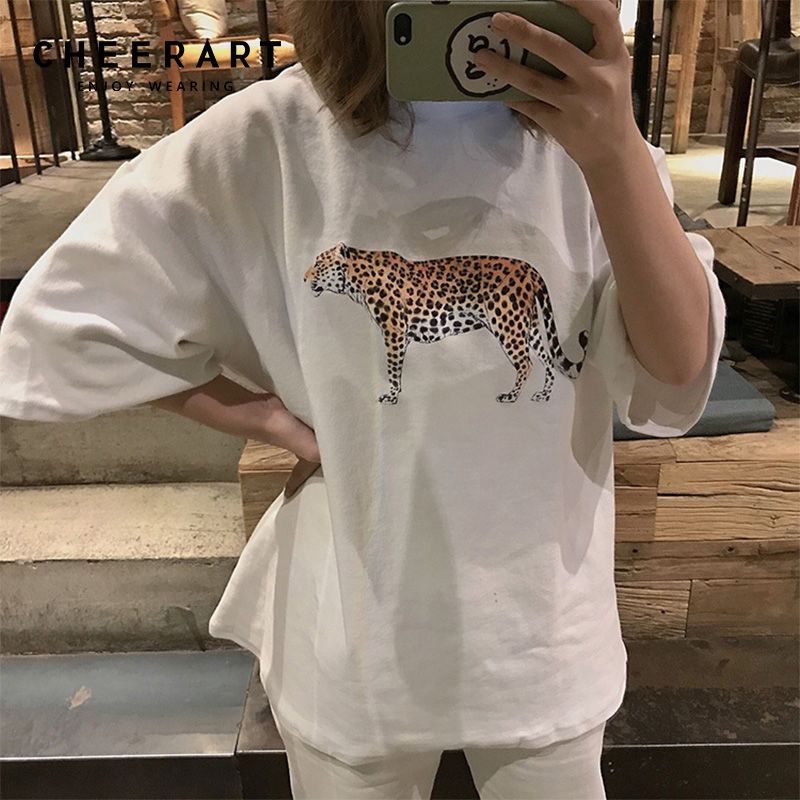 cheetah print t shirt