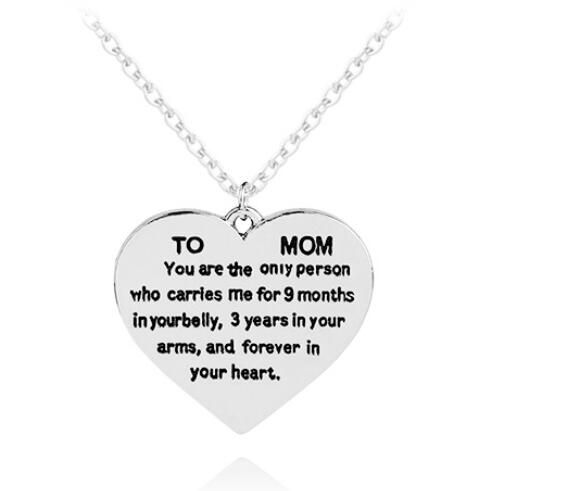 engraved necklace for mom