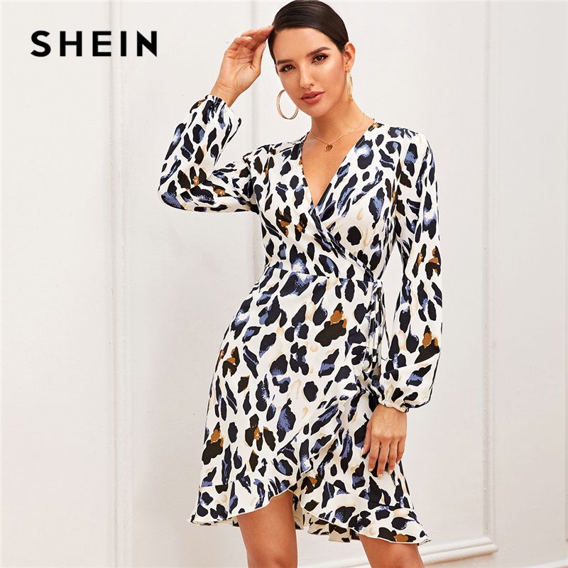 shein cheetah dress
