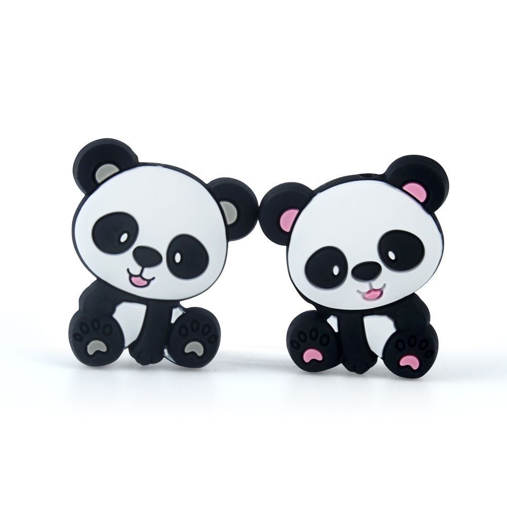 Cute Baby Teether Silicone Beads Teething ToyS BPA Free DIY Pacifier Chain Beads
