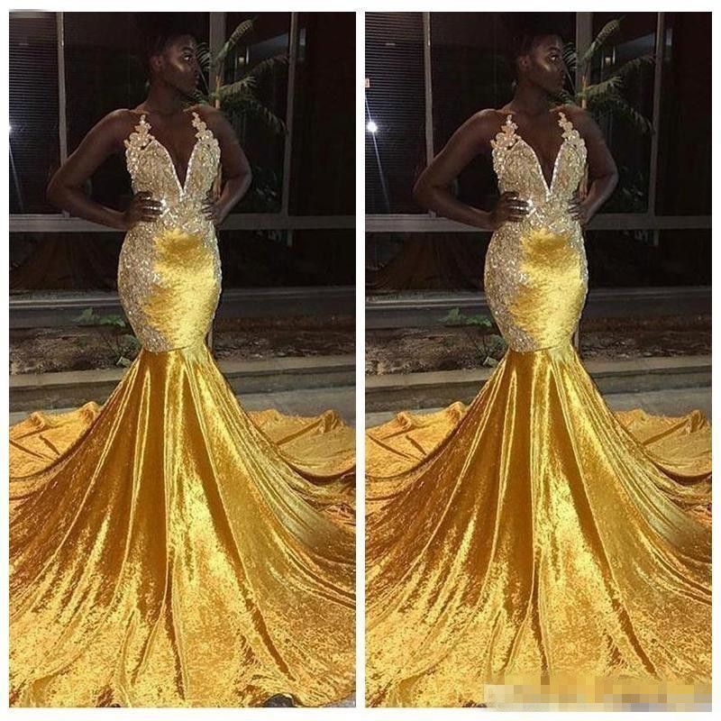 velvet prom dresses 2019