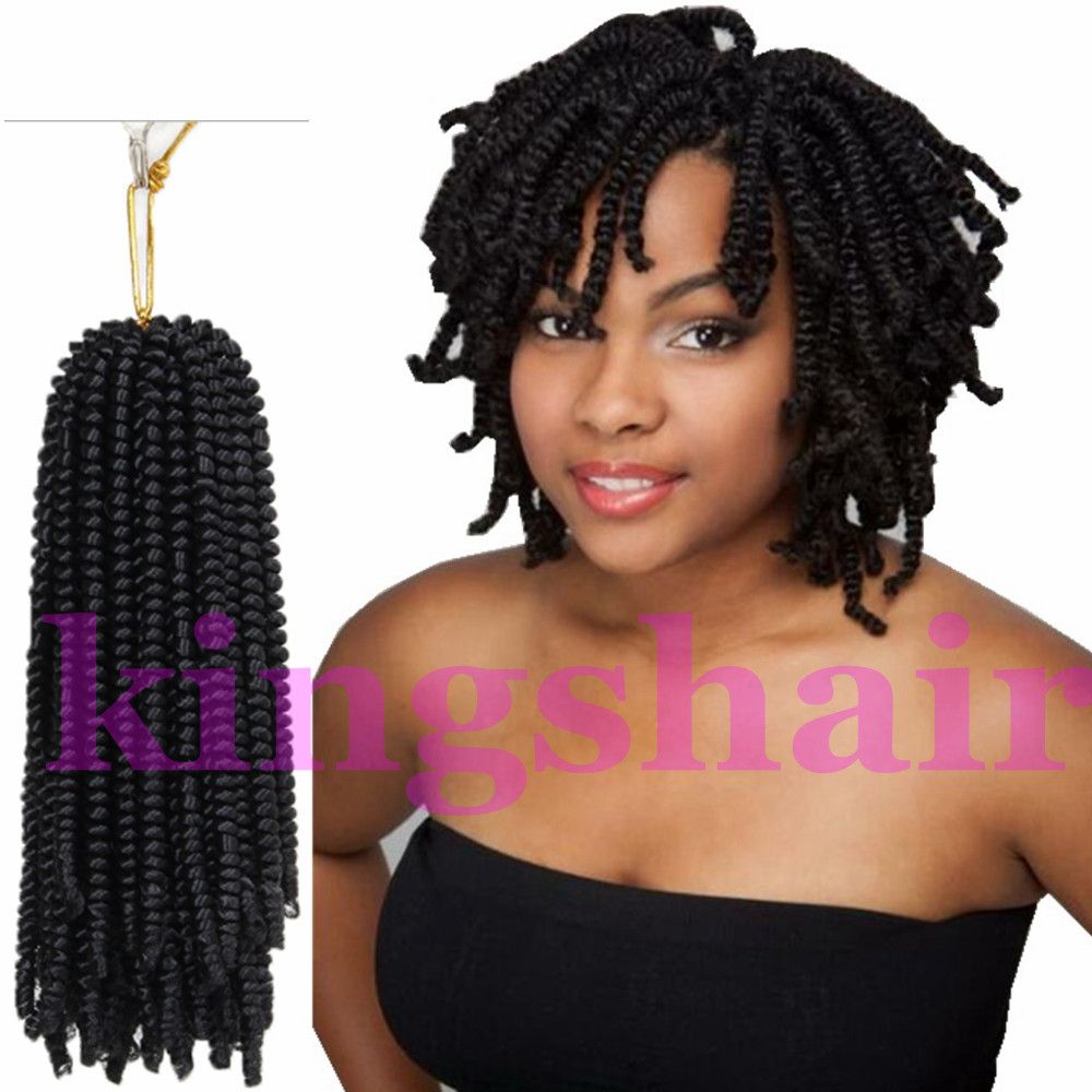 2019 8 Inch Fluffy Twist Hair Spring Twist Crochet Braiding Hair