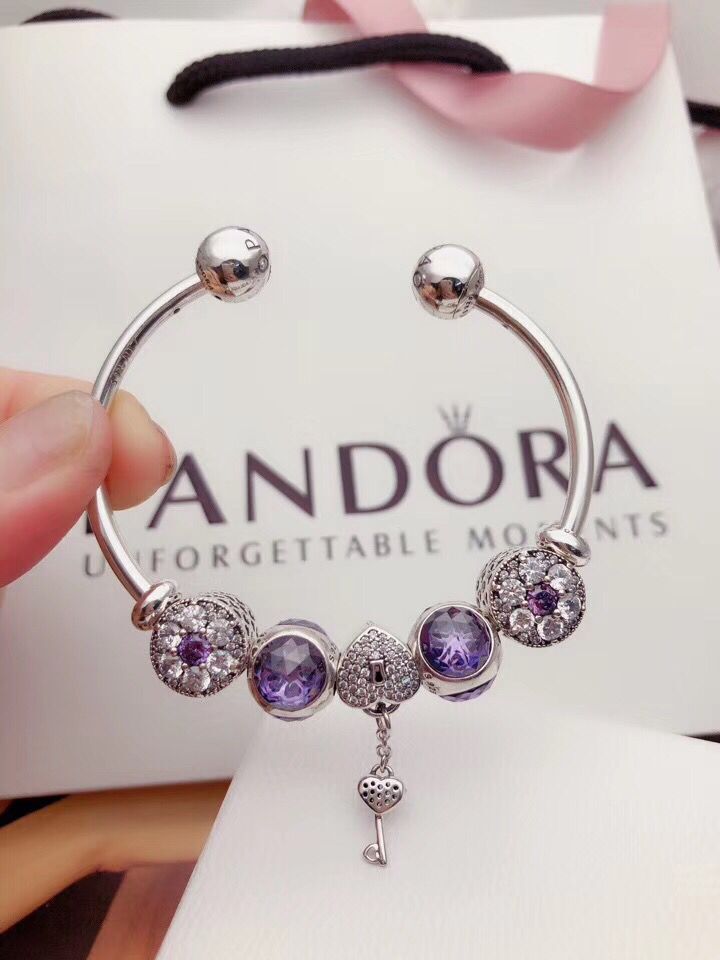 2019 nuevo diseñador de de lujo para pandora charms pulsera azul serie Love