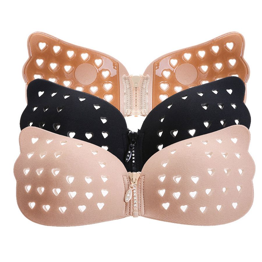 Silicone Invisible Bra Self Adhesive Push Up Strapless Bras Shell Shape