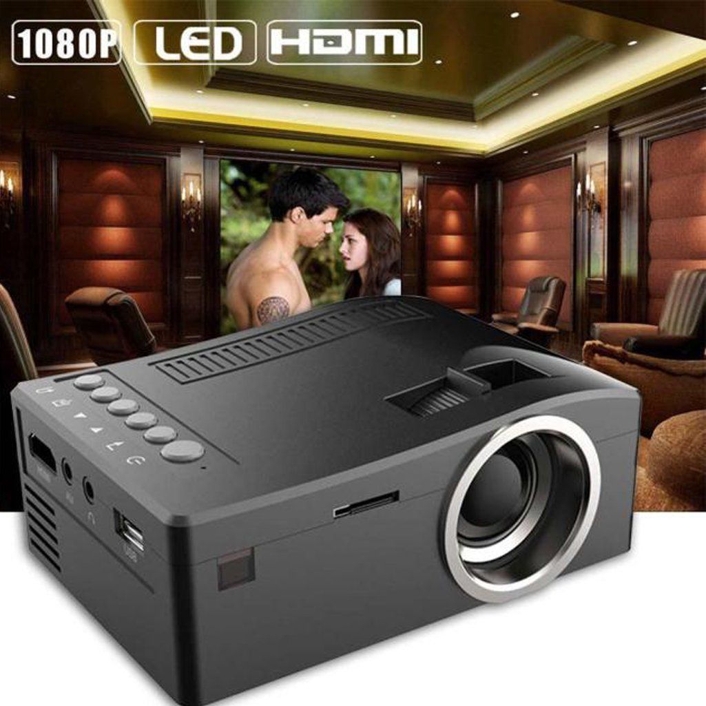 Video Projector Multi Media Player Usb Tf Pocket Projectors Full Hd