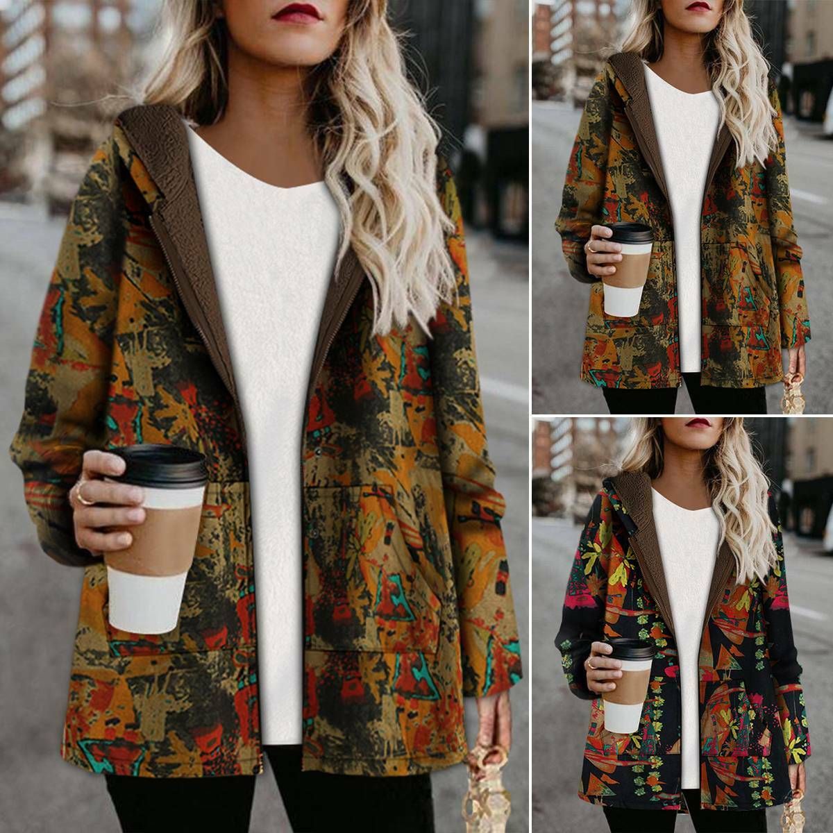 Womens boho winter coats Clearance