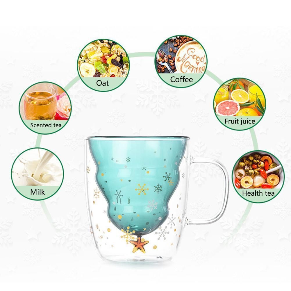 glass christmas mugs