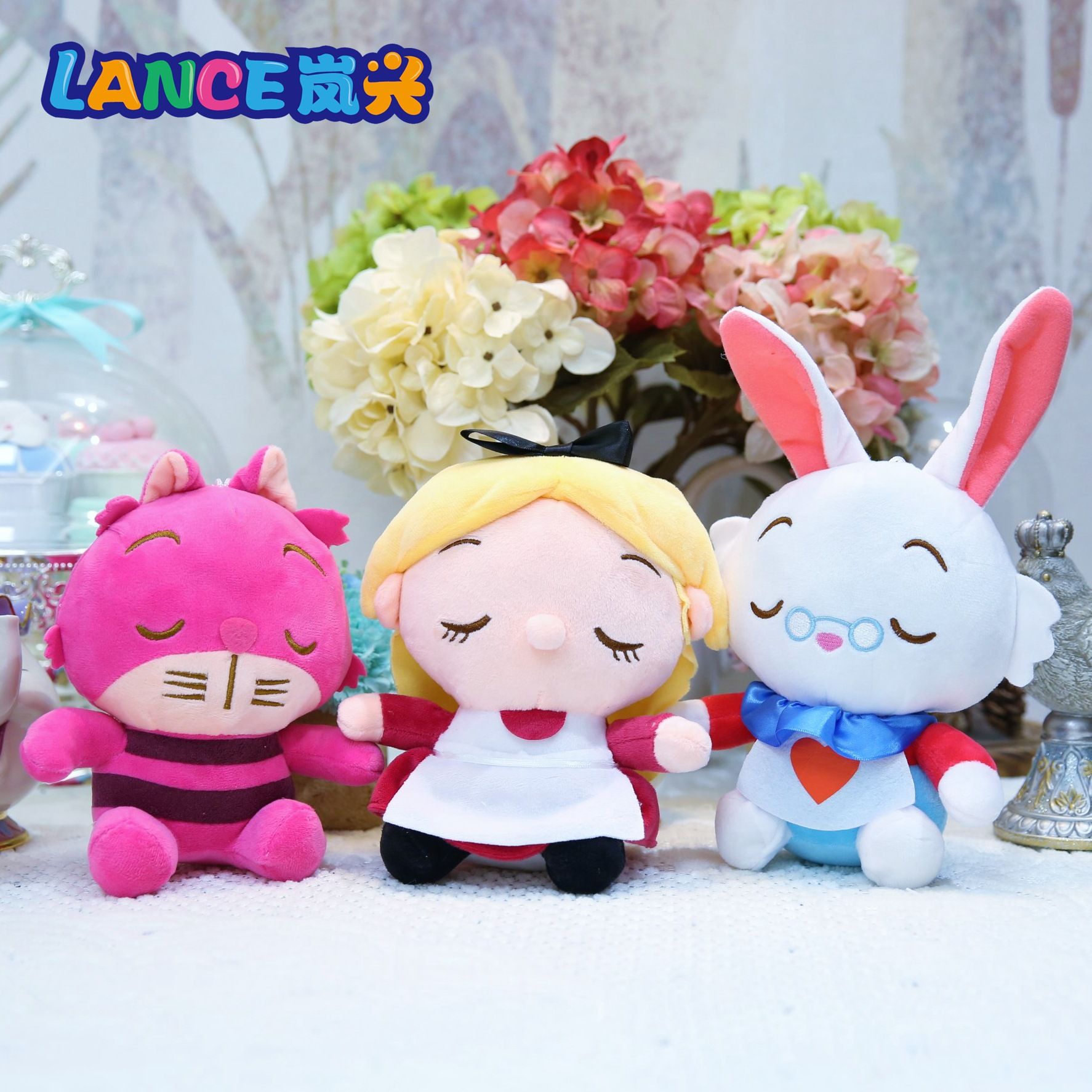 white rabbit plush alice in wonderland