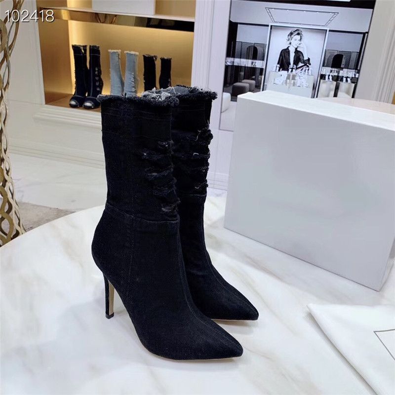 stiletto high heel cowboy boots