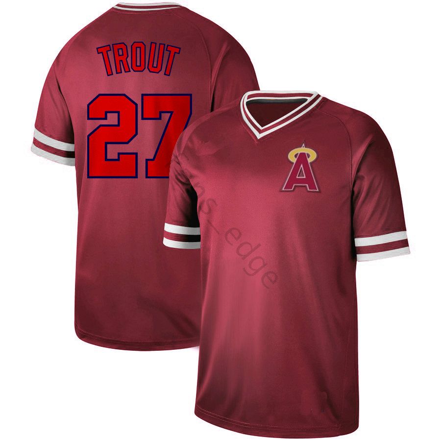 red mike trout jersey