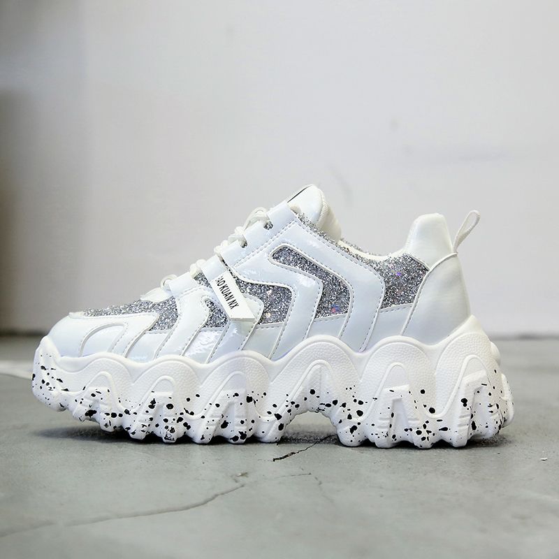 thick soled walking shoes