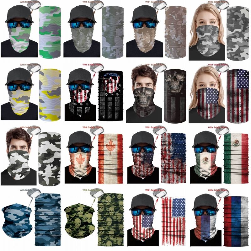 BESPORTBLE 6pcs Solid Color Magic Headband Neck Gaiter Bandana Windproof Sport Headwear Protective Face Shield Cover for Outdoor Riding Runing Hiking Cycling Mixed Color