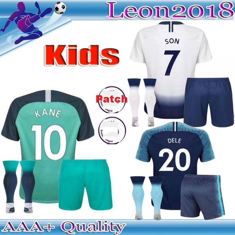 18 19 Spurs Home Soccer Jersey KANE Jerseys Kids Kits Away 2018