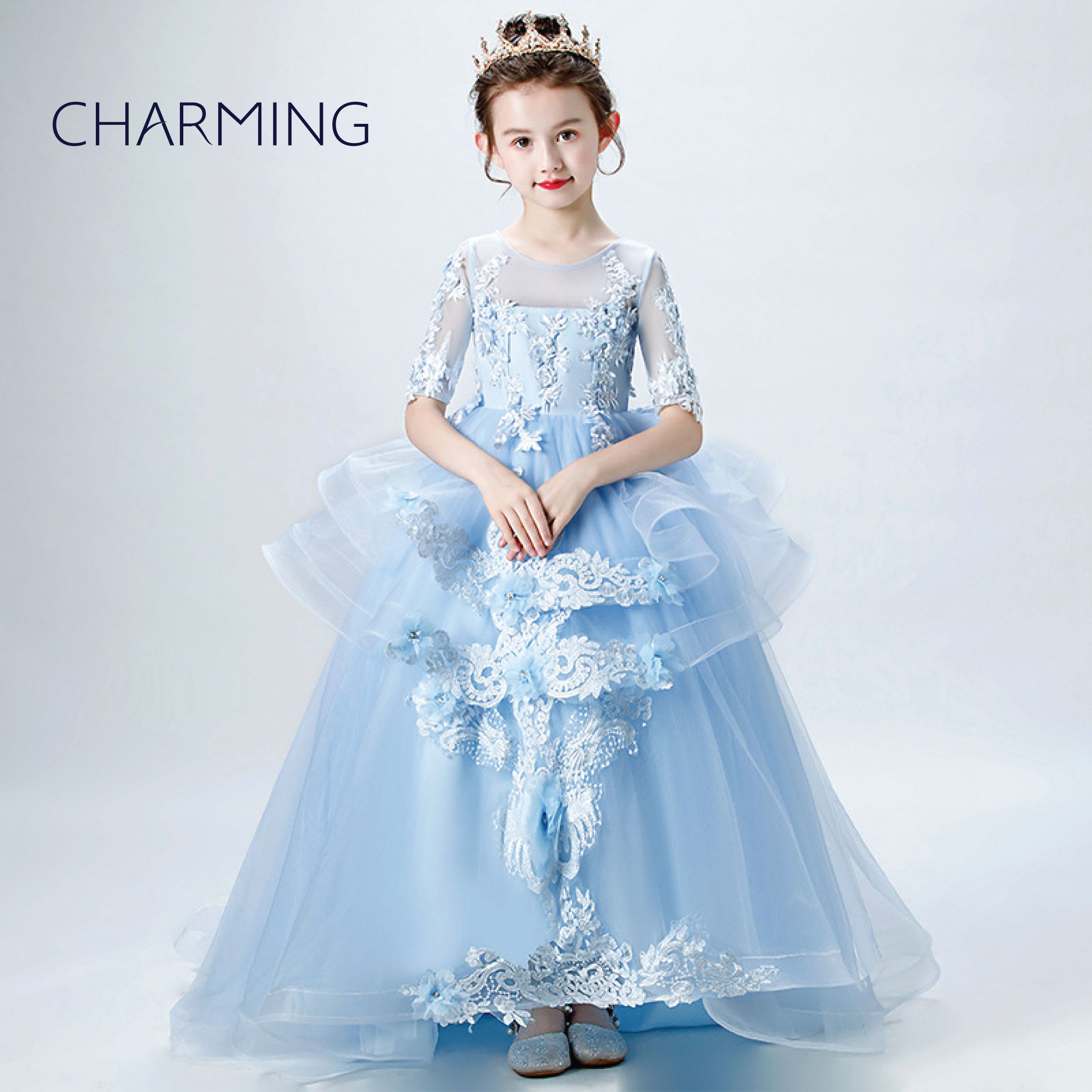 girls maxi party dress