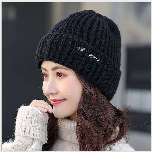 women's cable knit beanie hat