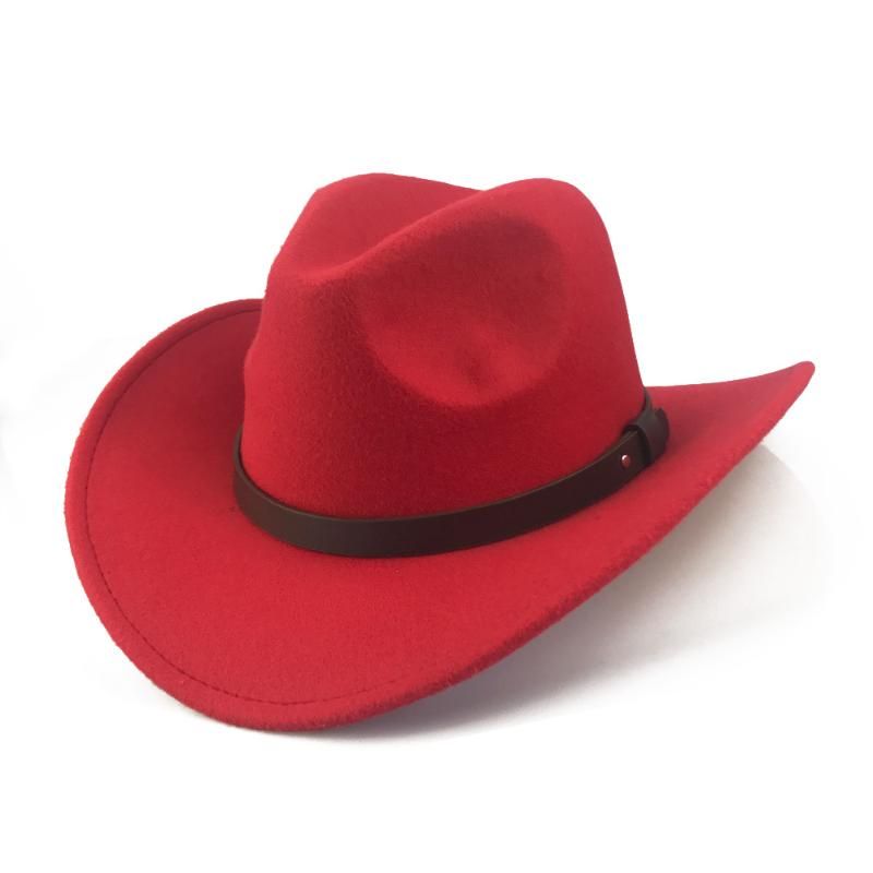 Rode cowboy cap