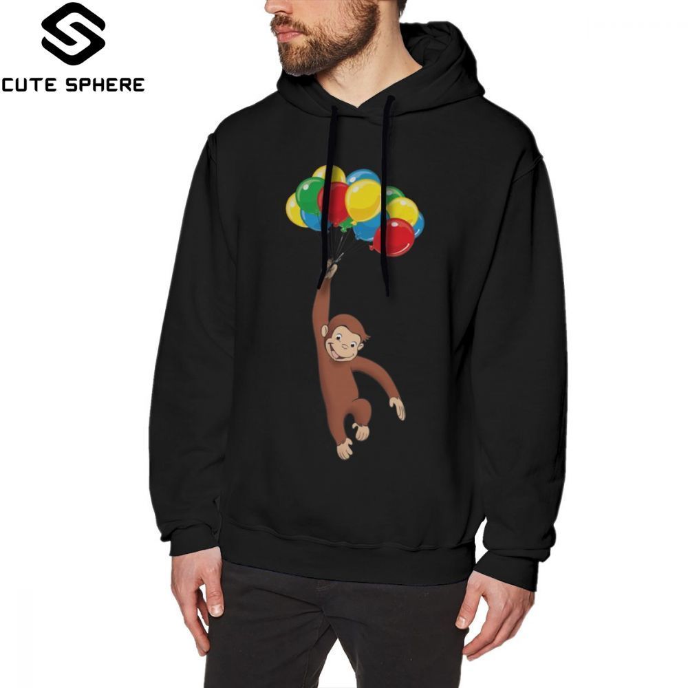 Compra George Curioso Sudadera Con Capucha George Curioso Sudaderas Con  Capucha Otoño Fresco Sudadera Con Capucha Algodón Gris Hombre Largo XXL  Sudaderas Sueltas Barato | Entrega Rápida Y Calidad | Es.Dhgate