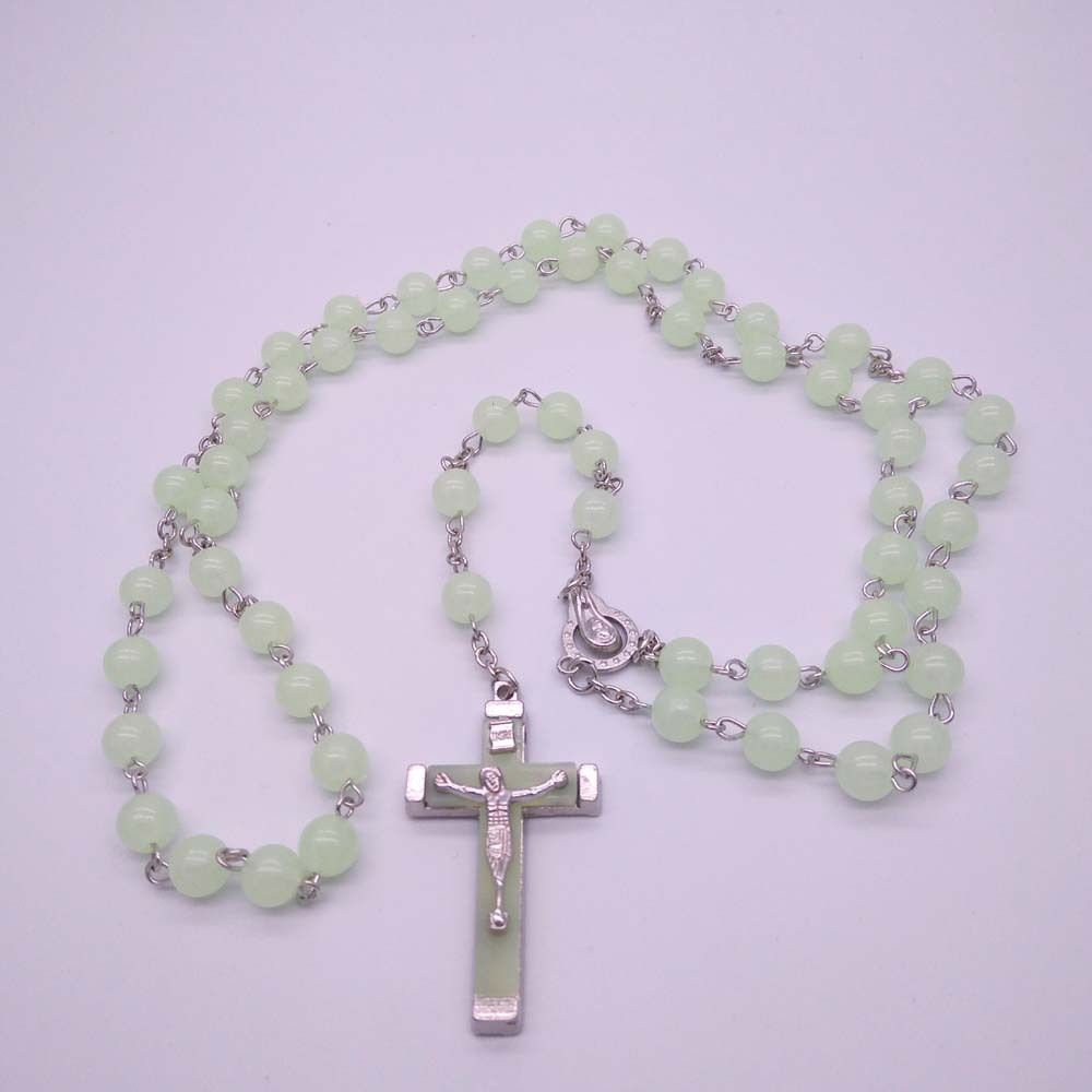 Plastic Rosary Beads Necklace Fashion 