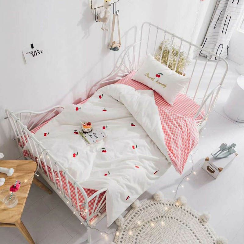 Newborn Baby Crib Bedding Duvet Cover Cotton Baby Crib Bedding Set