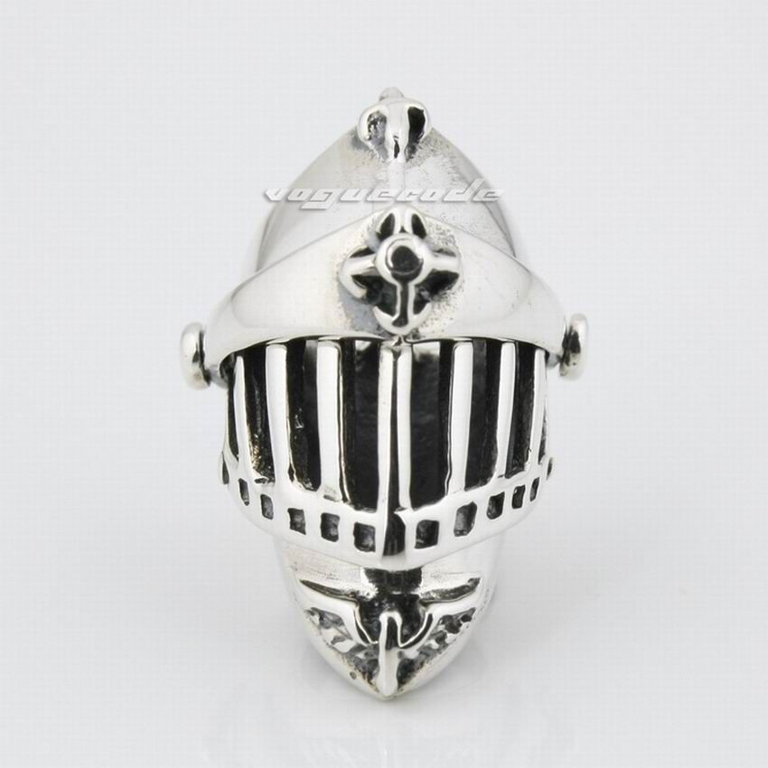 Knight Helmet 925 Sterling Silver Medieval Crusader Pendant 8P010A Steel N 24" 