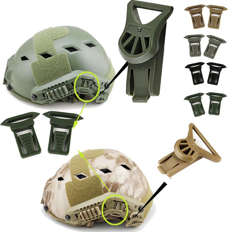 2 Fast Helmet Vision Goggle Buckles Clips Air soft Tactical Helmet AccessoriON 