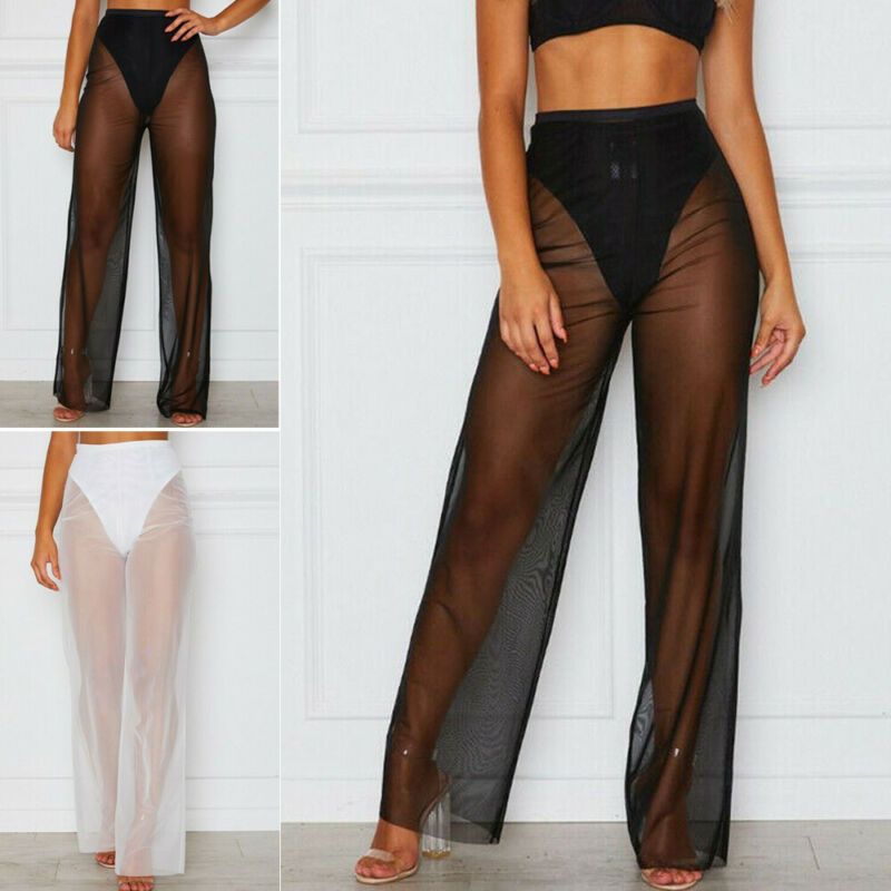 plus size mesh beach pants