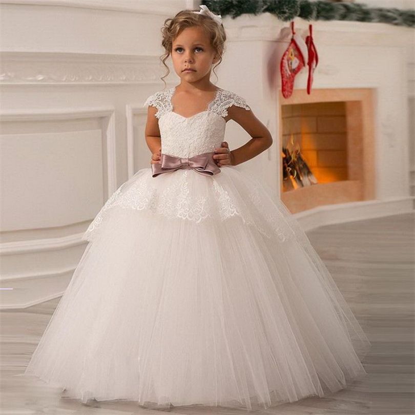 mesh flower girl dresses