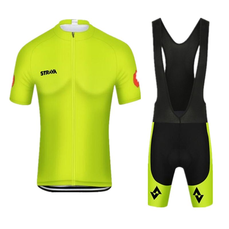 Mens Cycling Jersey Bibs Shorts Kit Racing Short Sleeve Uniform Set Bike Clothes