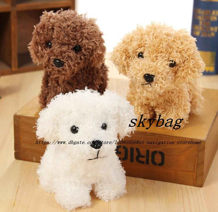 2019 New Super Cute Long Hair Little Dogs Plush Stuffed Toy Doll